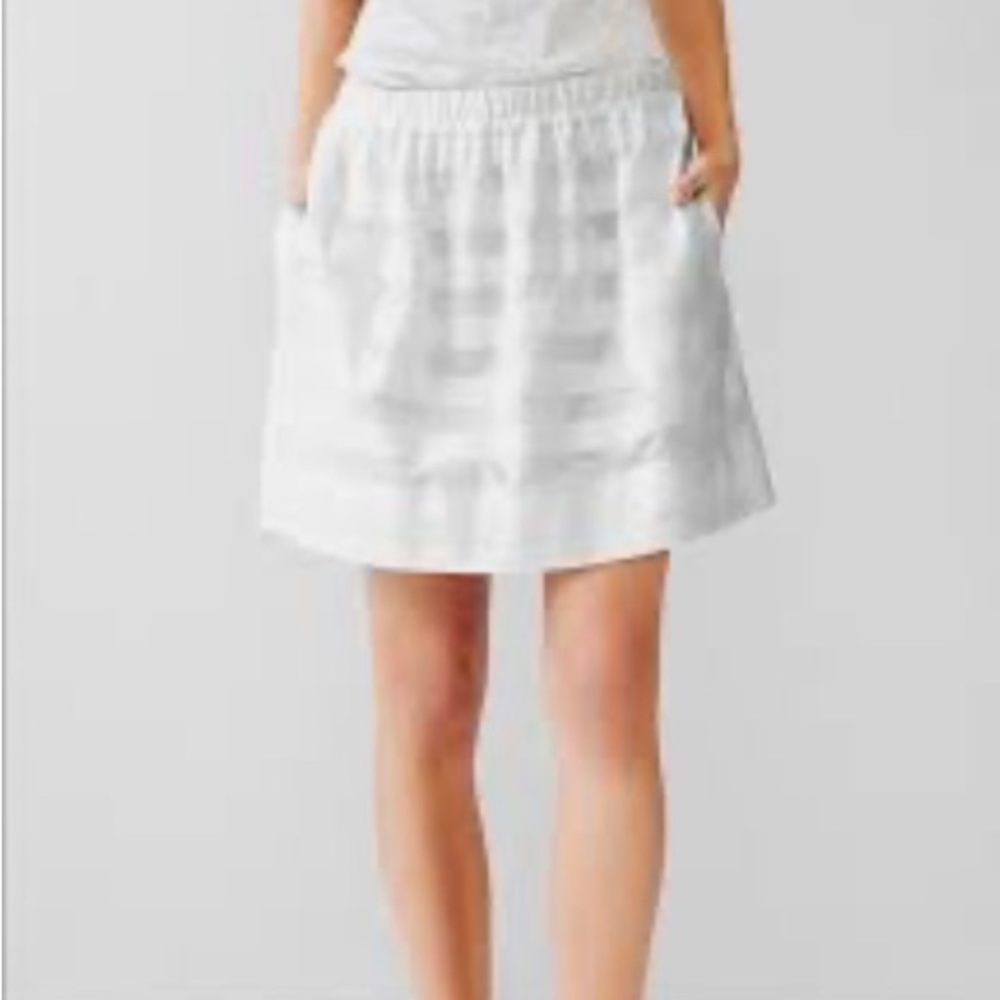 Gap white striped skirt size S NWT